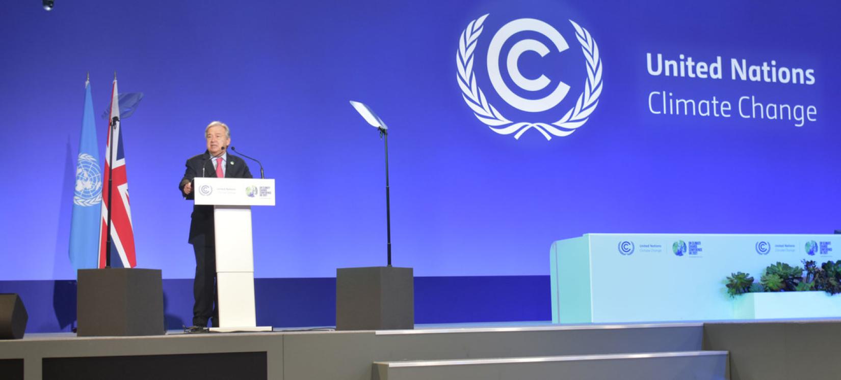 antonio guterres, onu, cop26,