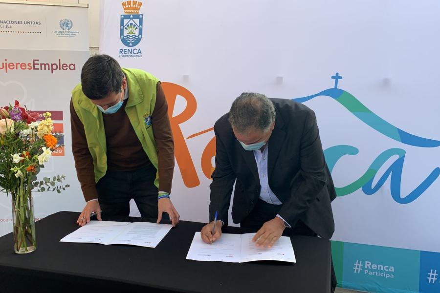 Firma convenio ONU Chile_Renca