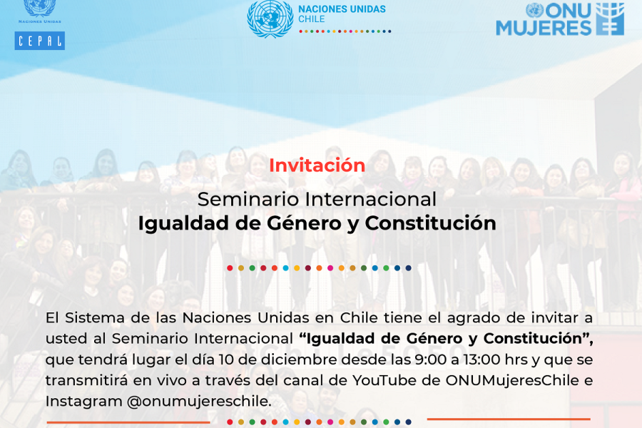 Invitación seminario Igualdad de Género y Constitución