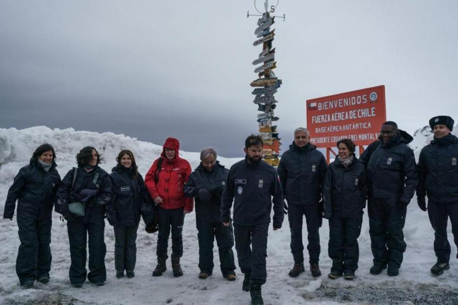 Visita SG Chile António Guterres antártica
