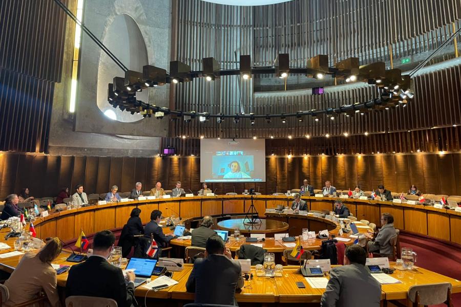 Mesa 5 de la Segunda Reunión de la Conferencia Regional sobre Cooperación Sur Sur de América latina y el Caribe.