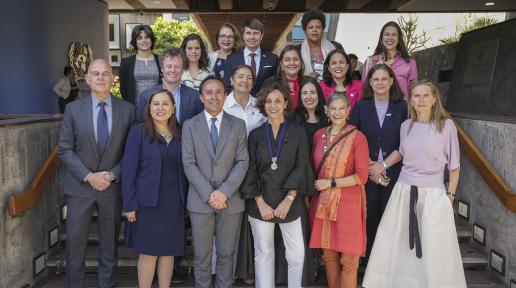 Fotor de autoridades que concurrieron a la conmemoración del Día de Naciones Unidas